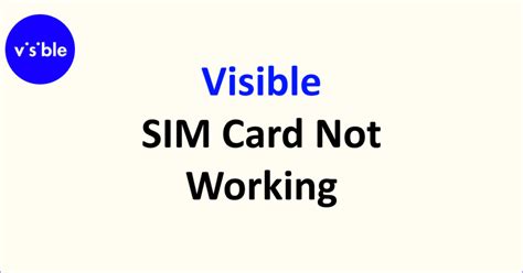 How To Fix Visible Sim Card Not Working Networkbuildz How To Fix Visible Sim Card Not Working Networkbuildz
