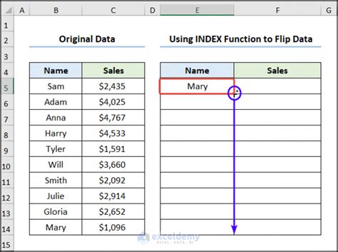 How To Flip Columns In Excel Spreadcheaters How To Flip Columns In Excel Spreadcheaters