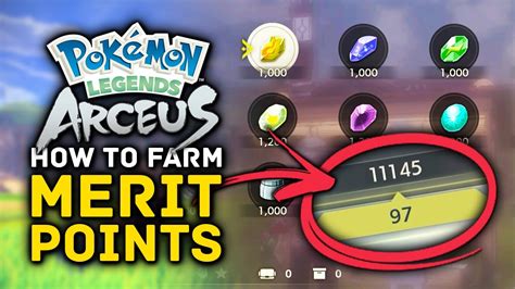 How To Get Mp Merit Points Pokemon Legends Arceus Youtube