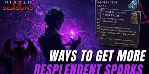 How To Get Unlimited Resplendent Sparks Mythic Uniques Season 5 Diablo 4 How To Get Unlimited Resplendent Sparks Mythic Uniques Season 5 Diablo 4