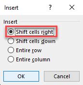 How To Insert And Shift Cells Right In Excel Amp Google Sheets Automate How To Insert And Shift Cells Right In Excel Amp Google Sheets Automate
