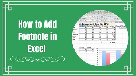 How To Insert Footnotes In Excel 2003 Using Microsoft Excel How To Insert Footnotes In Excel 2003 Using Microsoft Excel