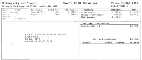How To Read Your Earning Statement Business Affairs