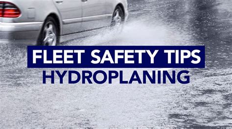 How To Recover From Hydroplaning Safety Automotive Fleet