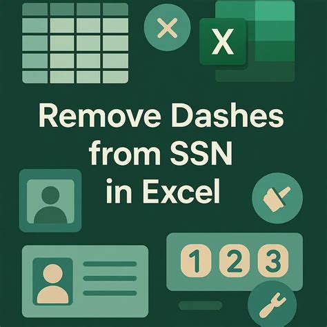 How To Remove Dashes In Excel From Ssn
