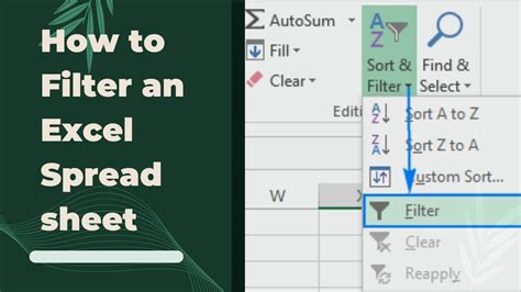 How To Remove Filter From Excel Spreadsheet At Jerry Rounds Blog