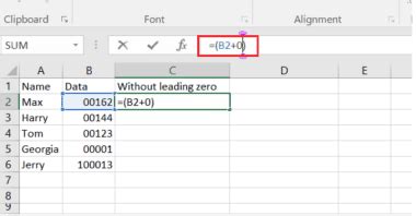 How To Remove Leading Zeros In Excel 7 Easy Methods The Nature Hero