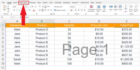 How To Remove Page 1 From Excel