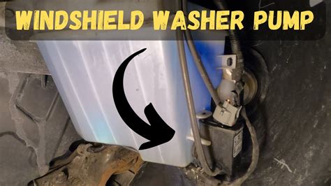 How To Replace An Automotive Windshield Washer Motor
