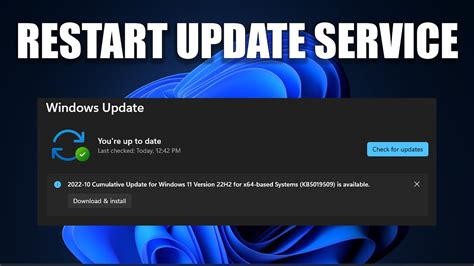 How To Restart Windows Update Service In Windows 11 Youtube