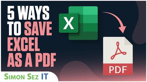 How To Save Excel As Pdf In 2024 4 Ways For Beginners