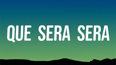 How To Say Que Sera Sera Youtube