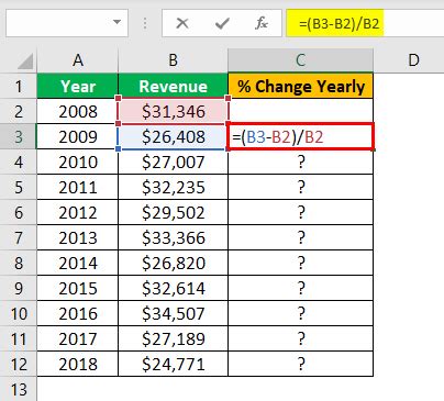 How To Show Percentage Change In Excel
