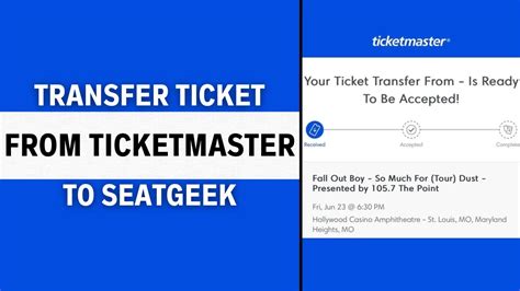 How To Transfer Tickets On Ticketmaster