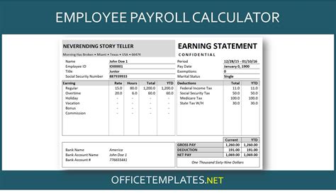 How To Use A Payroll Calculator Template To Make Payroll Easier