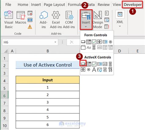 How To Use Activex Control In Excel Easy Steps