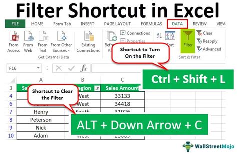 How To Use Excel Filter Shortcut