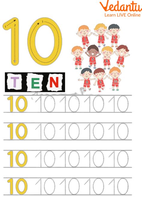 How To Write Number 10 Step By Step Guide For Kids