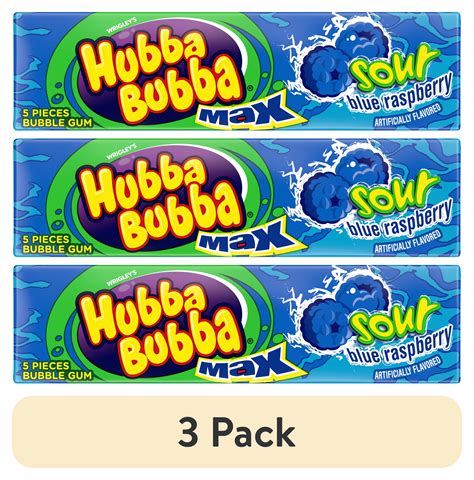 Hubba Bubba Sour Lovley Bubbly Blue Raspberry Bubblegum E Liquid 100Ml Bubblicious Bubble Gum