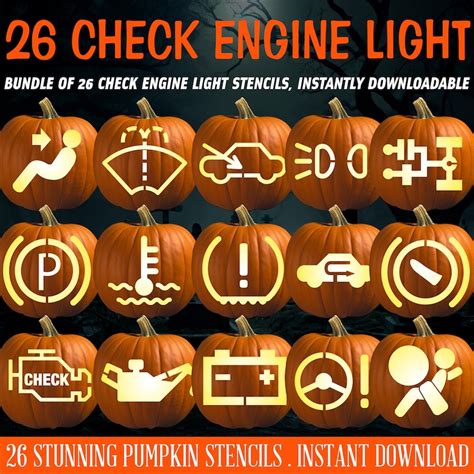 Humor And Fear Pumpkins With Automotive Indicators Halloween Gift Auto Error Check Engine Fuel Humor And Fear Pumpkins With Automotive Indicators Halloween Gift Auto Error Check Engine Fuel