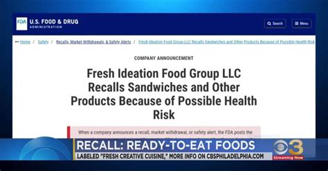 Hundreds Of Ready To Eat Foods Being Recalled Due To Possible Listeria Contamination