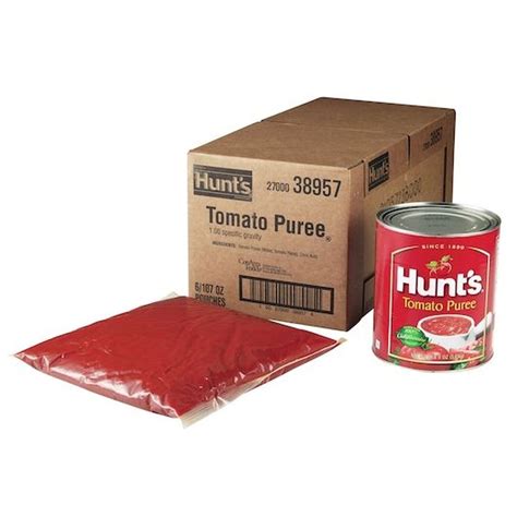 Hunts Tomato Puree 3 Gallon Foodservicedirect Com Widest Variety