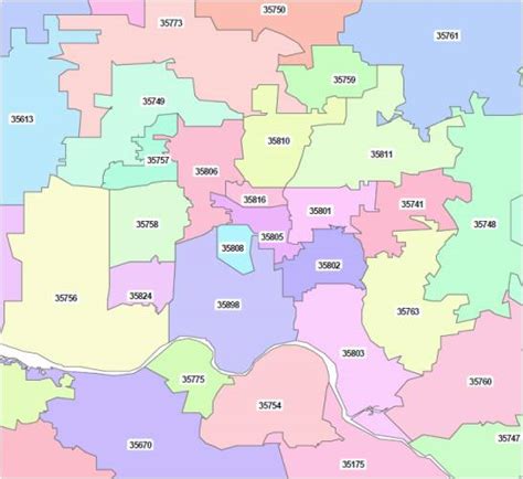 Huntsville Al Zip Code Map