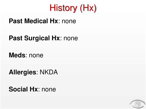 Hx Medical History