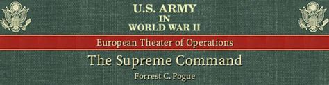 Hyperwar Us Army In Wwii The Supreme Command Eto Chapter 15