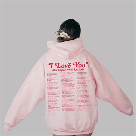 I Love You In Taylor Swift Lyrics Hoodie Trendy Hoodie 2023 I Love You In Taylor Swift Lyrics Hoodie Trendy Hoodie 2023