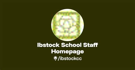 Ibstock School Staff Homepage Linktree