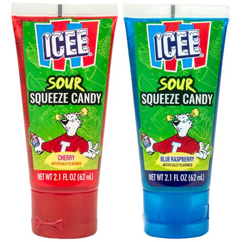 Icee Sour Squeeze Candy Tubes 62Ml