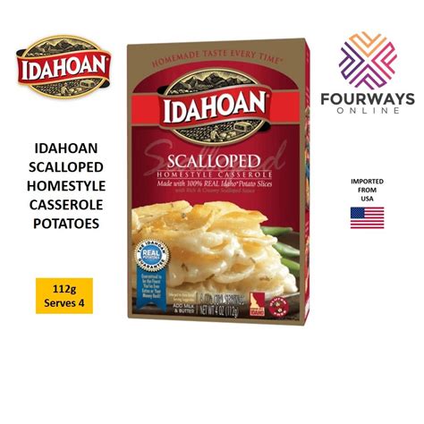 Idahoan Scalloped Homestyle Casserole Potatoes 112G Shopee Philippines Idahoan Scalloped Homestyle Casserole Potatoes 112G Shopee Philippines