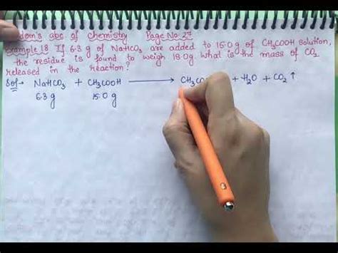 If 6 3G Of Nahco3 Are Added To 15 0G Of Ch3cooh Solution The Residue