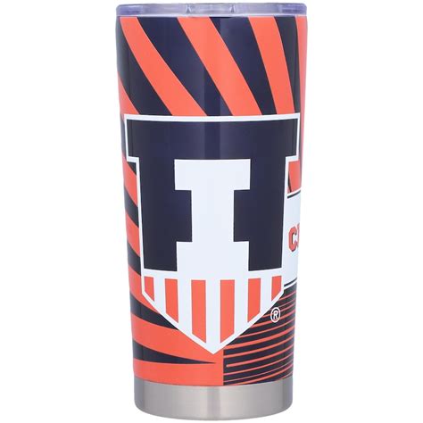 Illinois Fighting Illini 20Oz Stainless Steel Mascot Tumbler