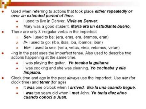 Imperfect Tense Spanish Lesson Youtube Imperfect Tense Spanish Lesson Youtube