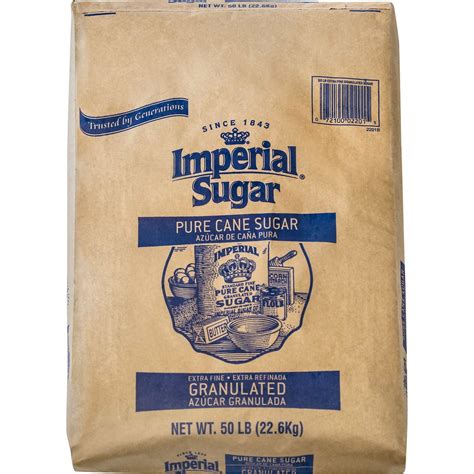 Imperial Extra Fine Granulated Sugar 50 Pounds Walmart Com