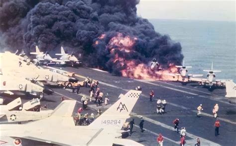 In 1967 The Us Aircraft Carrier Exploded Killing 134 Soldiers Was It