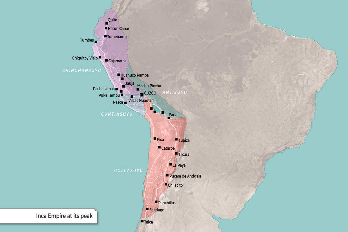 5 Inca Empire Maps