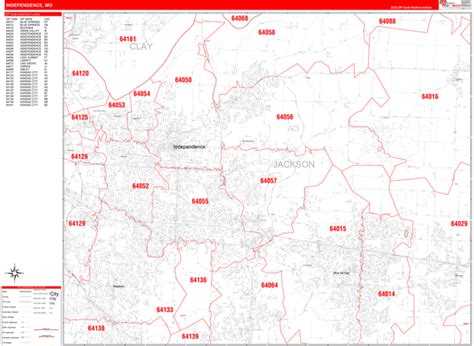 Independence Mo Zip Code Map Premium Marketmaps