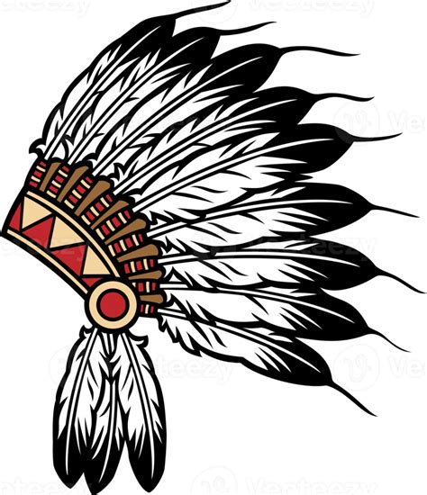 Indian Headdress 9 Native American Head Dress Tribe Chief Costume Ornate Feather Tattoo Logo Svg Eps Png Vector Cricut Cut Cutting File Etsy
