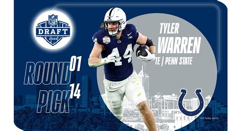 Indianapolis Colts Pick Penn State Te Tyler Warren At No 14 In Nfl Draft