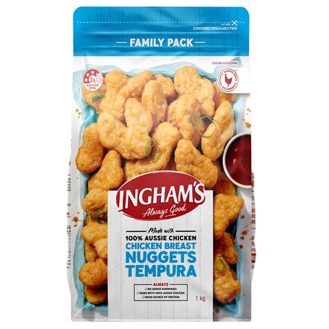 Ingham S Tempura Chicken Breast Nuggets 400G Woolworths