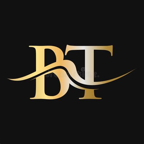 Initial Letter B And T Bt Monogram Logo Design Royalty Free Vector Vectorstock