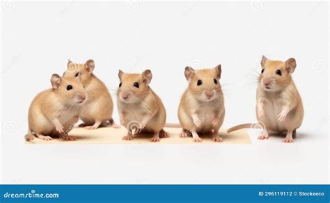 Innovative Techniques Five Mice In Relatable Personality Stock