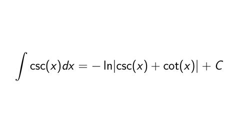 5 Ways Integral Csc