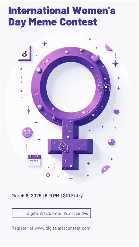 International Women S Day Meme Contest Poster Template Ai Designs By Molypix Ai