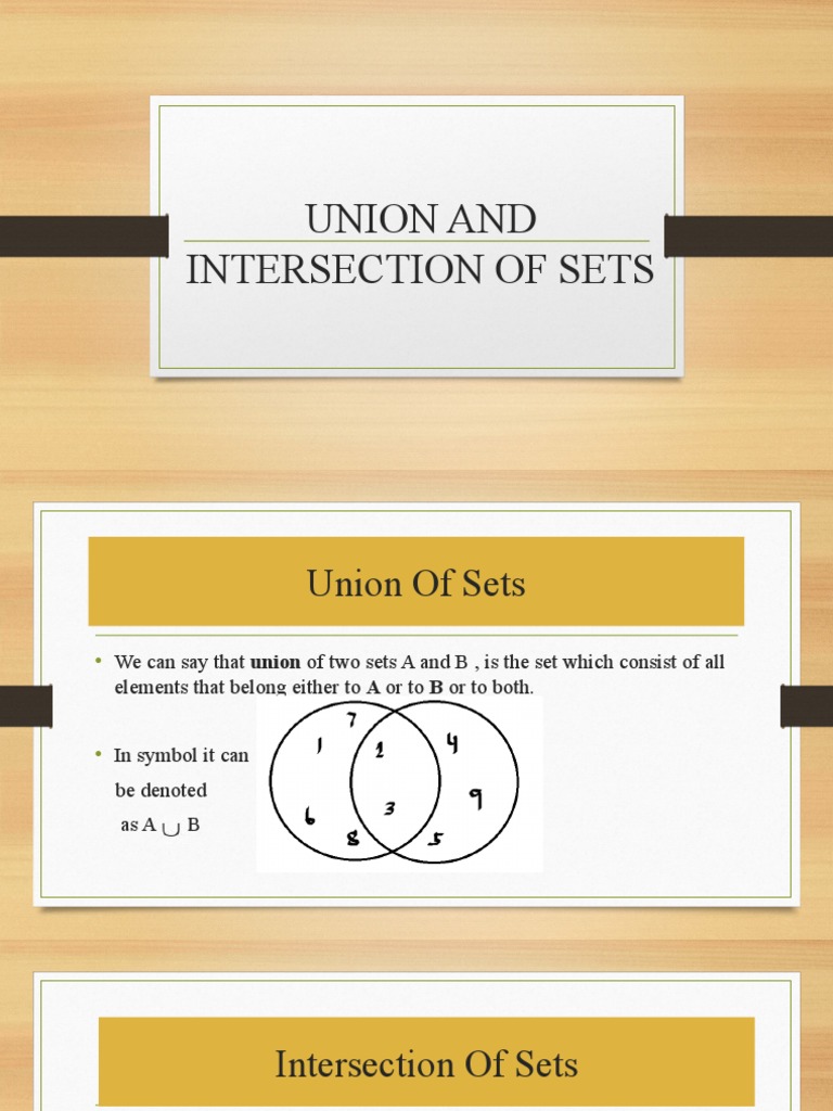 Intersect vs Union: Key Differences