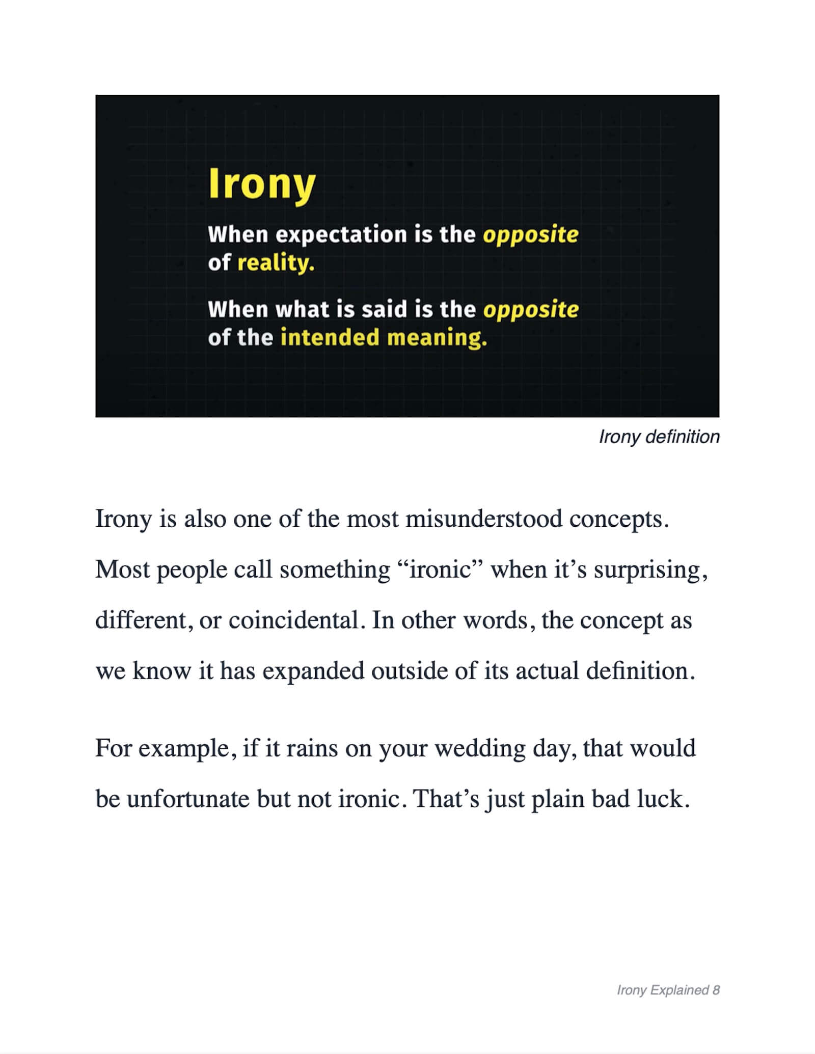 Irony Explained — The Ultimate Guide For Storytellers, 52% Off