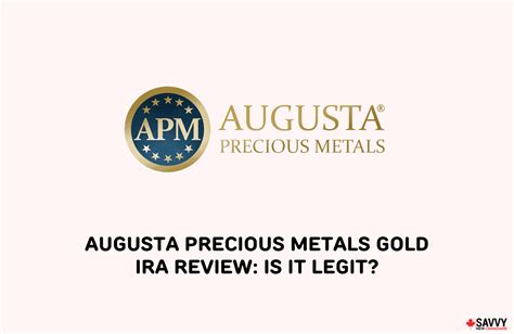 Is Augusta Precious Metals Legit 2026 Gold Ira Reviews Fees